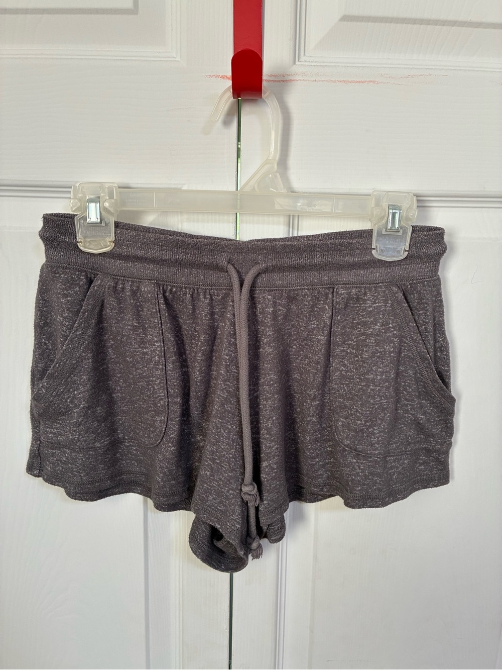 Cozy Drawstring Lounge Shorts - Charcoal